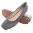 thumbnail image 4 of Zapatos planos de gamuza SAILING LU para mujer, vestido gris, talla 10.5, 4 of 7