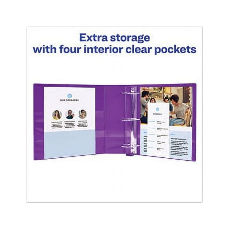 Heavy-Duty View Binder with DuraHinge and One Touch EZD Rings, 3 Rings, 1.5 Heavy-Duty View Binder with DuraHinge and One Touch EZD Rings, 3 Rings, 1.5