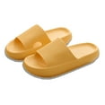 thumbnail image 2 of Celivon Shower Shoes For Women And Men Massage Pool Slides Soft Cushioned Anti-Slip Slides Slippers Comfort Yellow, 2 of 5
