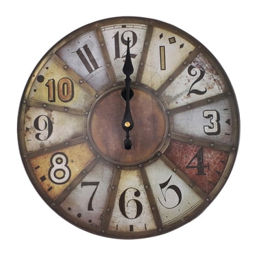 1 Pc Mute Wall Clock Retro Wall Hanging Clock European Style Wall Clock Decor