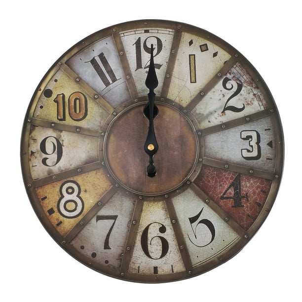 1 PC Mute Wall Clock Retro Wall Reloj Europe Style Wall Clock Decor