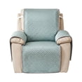 thumbnail image 2 of TOPCHANCES Recliner Chair Cover, Small Recliner Slipcover for Dogs Seat Width to 23 Inch, Cooling Ice Silk Amrchair Protector Covers, Bean Green, 2 of 12