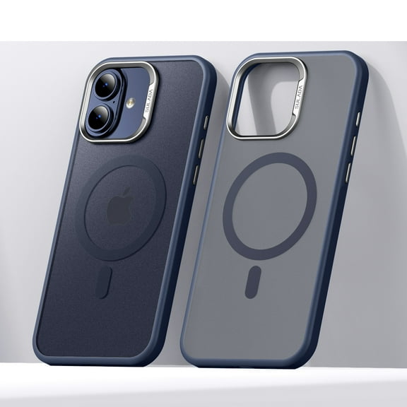 Magnetic for iPhone 17 Case [Compatible with Magsafe] [Full Camera Wrapped] Translucent Matte Phone Case iPhone 17 Slim Shockproof Women Men Protective Cases,Blue