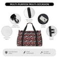 thumbnail image 4 of Disketp Graffiti Valentine Day Bolsa de Viaje Tipo Duffle, Bolso de Mano para Fin de Semana para Mujer, Bolsa de Gimnasio Ligera para Hombre, Esencial para Viajes, 4 of 7