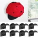 thumbnail image 5 of sombreros de montaje en pared Percheros de perforación en gorras de béisbol Organizador adhesivo de sujeción fuerte para , negro Macarena Ganchos para sombreros para pared, 5 of 7