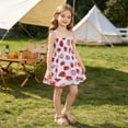 thumbnail image 5 of Tdoqot Toddler Flower Girls Dress- Midi Dreess Crewneck Cute Sleeveless Summer Casual Dresses Red Size 4T, 5 of 6