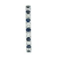 thumbnail image 2 of 1.50ct Round Cut Sapphire Diamond Full Eternity Wedding Band Ring 14k White Gold Plated Silver, 2 of 4