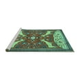 thumbnail image 2 of Ahgly Company Machine Washable Indoor Rectangle Animal Turquoise Blue Traditional Area Rugs, 8' x 12', 2 of 4