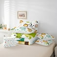 thumbnail image 5 of Feelyou Zoon Animal Child Bedding Comforter Set 7pcs, Lion Giraffe Elephant Queen Bedding Sets, Jungle Wildlife Reversible Queen Sheet Sets, Breathable Home Decor, 5 of 7