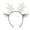 White, variant on MDUKONU Plush Reindeer Antler Headband Christmas Halloween Accessory for Kids and Adults, Holiday Dress-Up, School Plays, Photo Props, and Party