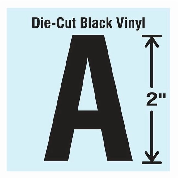 Stranco Die Cut Letter Label, A, 10 Cards,PK10 DBV-2-A-10