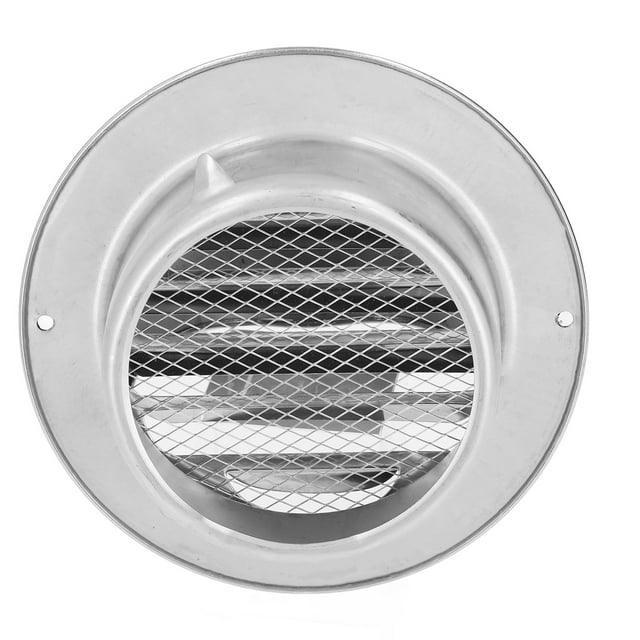 Grille d'Aération Ronde en Acier Inoxydable Épaissie Coupe-Vent Imperméable Couverture de Grille de Ventilation Ronde