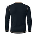 thumbnail image 5 of Guluxicc Men's Knit Shirts Button Crew Neck Long Sleeve Tops for Everyday Wear Summer Casual Outfits, 5 of 6