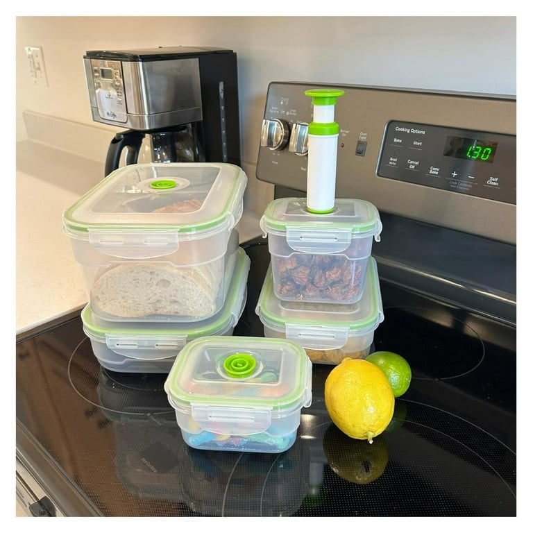 11 piece Vacuum Seal Food Storage Containers with Vacuum Pump