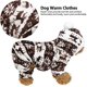 thumbnail image 3 of Dog Winter Coat Plush Coffee Deer Four Feet Pet Hoodies Clothes Warm Pajamas Clothing for Dogs Cats (5 Sizes) (S), 3 of 5