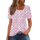 thumbnail image 1 of Usted Es Más Que una Camisa de Puntuación de Prueba, de Moda Casual Impreso Botón de Manga Corta Cuello en V para las Mujeres, 1 of 4