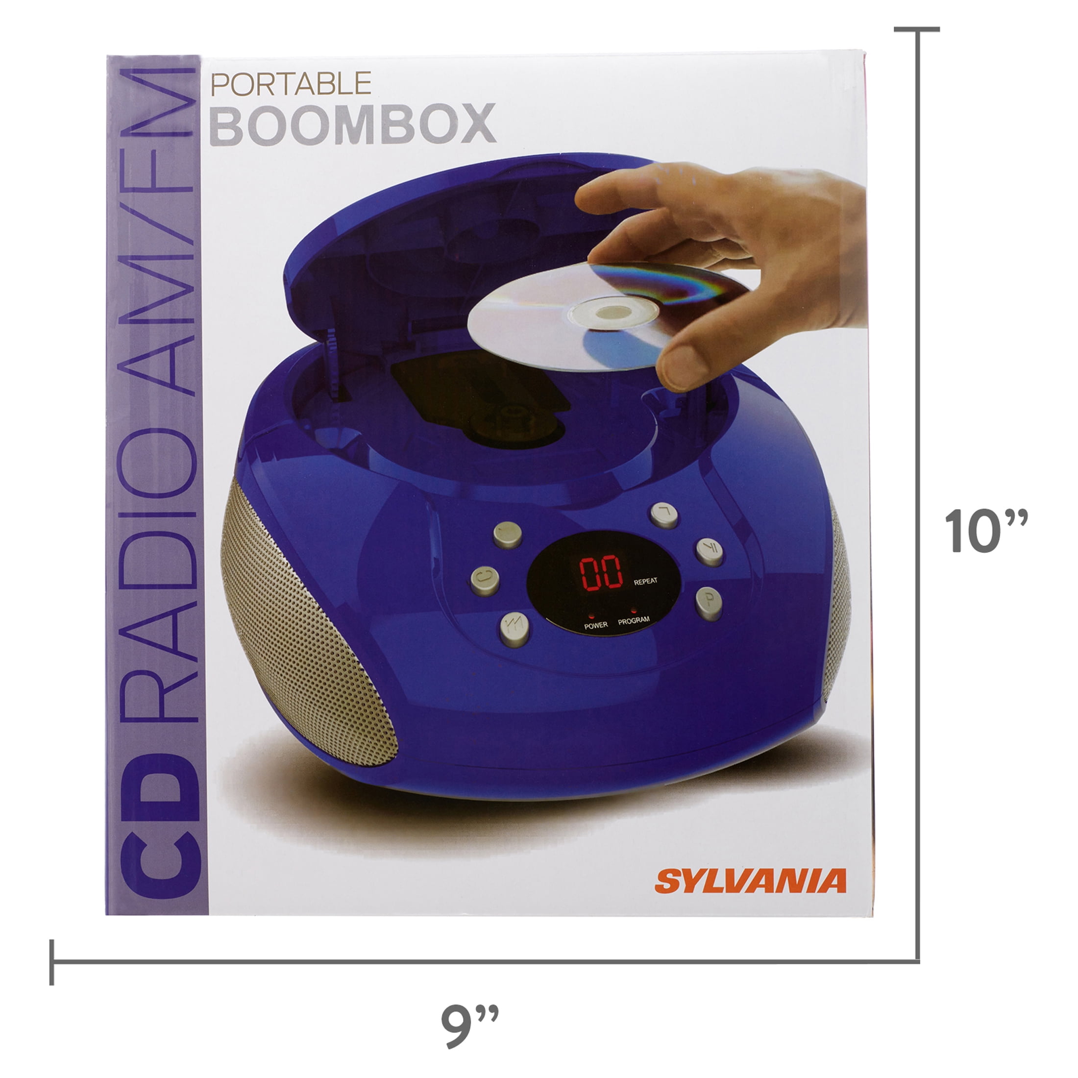 SYLVANIA SRCD261 Portable CD Players with AM/FM Radio (Orange) 