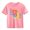 Pink, variant on Kids Short Sleeve T-Shirt Girls Love Heart Graphic Cotton Tee Purple Crewneck Soft Casual Top Ages 4-10,Size 4 T