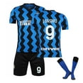 thumbnail image 1 of 2022 nueva camiseta de fútbol para niños 9 # Lukaku 10 # Lautaro pantalones cortos de moda camisetas de fútbol traje calcetines/set-9 Bule-28 BmatwkZeng Bmatwk Jersey, 1 of 2