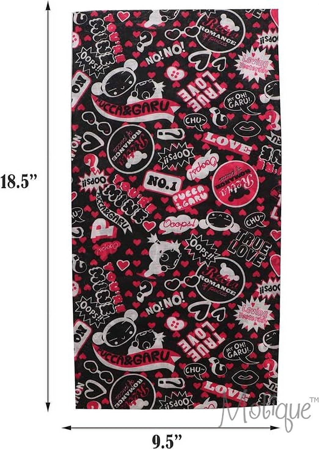 Motique Accessories Seamless Tube Balaclava Bikers Mask Scarf for Adult Unisex (3 Pack) Love