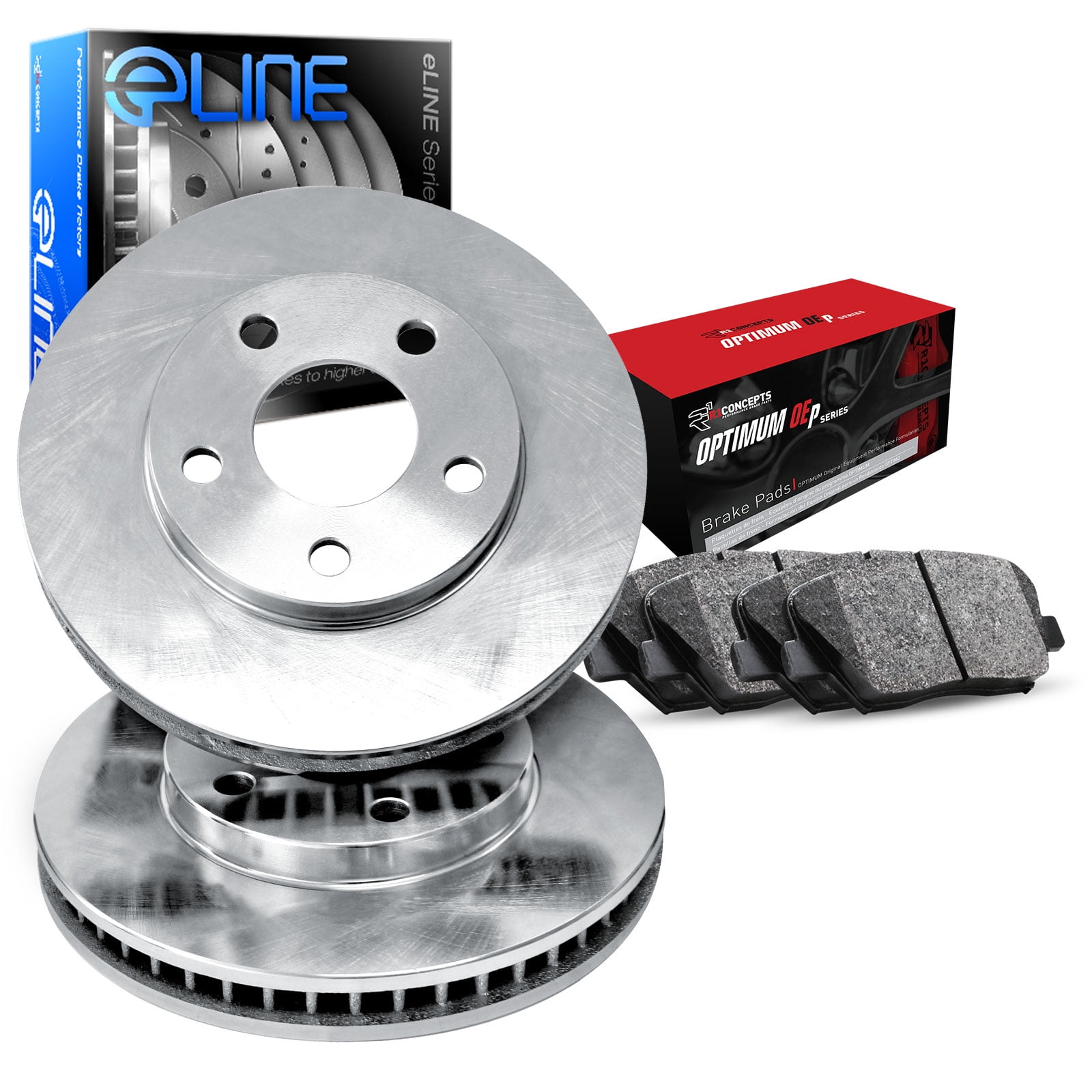 Ceramic Pads FRONT 2005-2015 2016 Ford F-450 Super Duty Drilled Brake Rotors