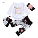 thumbnail image 1 of Guardurnaity 4 Uds. Ropa para bebé recién nacido, mono, mono, pantalones, diadema, sombrero, conjunto de 0 a 6 meses Prendas para la parte del cuerpo, 1 of 6