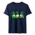 thumbnail image 4 of Cathalem T-Shirts Surdimensionnés pour Femmes, Blouse à Manches Courtes avec Motif, Hauts, Bleu Marine TG, 4 of 5