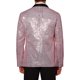 thumbnail image 3 of CHAQUETA DE DEPORTIVA CON LENTEJUELAS PARA HOMBRES INSPIRE CHIC, CON SOLAPA DE CHALECO Y UN BOTÓN, BLAZER BRILLANTE PARA BODA EN COLOR ROSA, 3 of 7