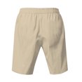 thumbnail image 3 of Mgmyaa Men's Linen Casual Board Shorts Classic Fit Drawstring Elastic Waist Shorts with Pockets, 3 of 8