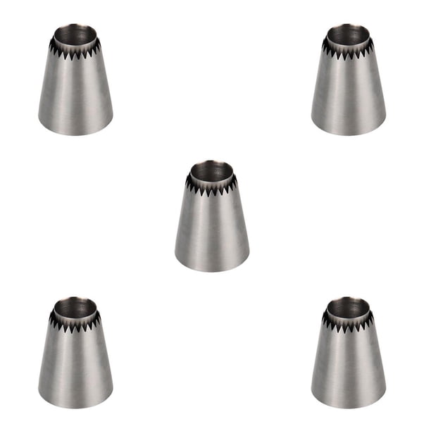 Yuarrent Boquilla para manga pastelera de acero inoxidable, crema para decoración de pasteles, punta de repostería, herramientas para Type2 NO2