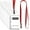 Red Vertical, variant on 50pcs Lanyards with ID Holder for Name Tags Waterproof Type Clear Plastic Name Badge Holder Id Card