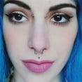 thumbnail image 7 of K-KED 10pcs Set Horseshoe Piercing Hoop Lip Ring Nose Septum Tragus Cartilage Earring-default, 7 of 7