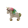 Unicorn Party Pinata with Gold Horn, White, 17in x 21in