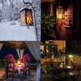 thumbnail image 4 of Hanging Solar Lantern Lights PVC Outdoor Waterproof LED Flickering Flameless Candle Decorative Solar Lantern , for Patio Courtyard Garden, 4 of 7