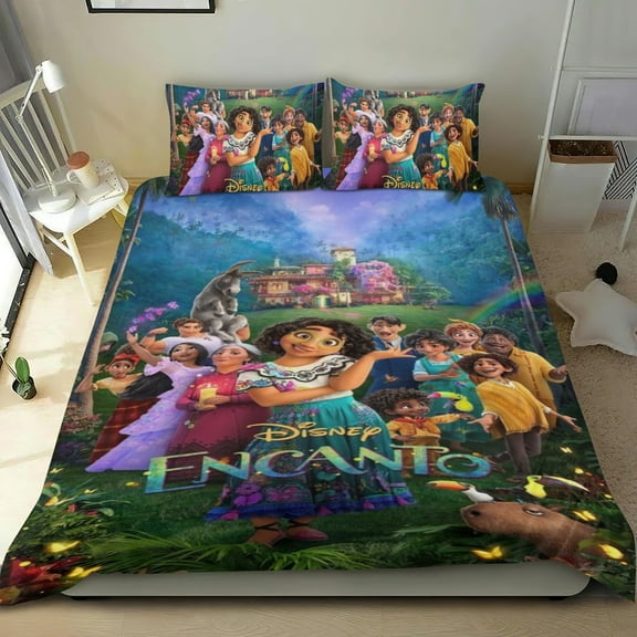 Encanto Isabella Themed Bed Sheet Set Three Piece Set 53x79 In ches Comfortable And Skin Friendly Unique Design Creating A Star Studded Night Home Decor Gifts For Family Friends fans