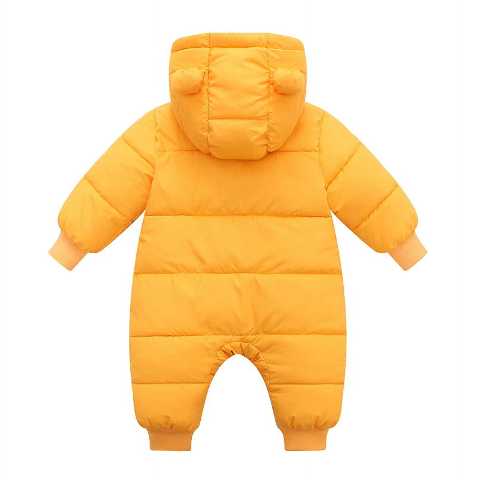 Esho Baby Girls Boys Winter Hooded Snowsuits Romper Newborns Warm Down Bodysuits Snow Clothes 0-18M