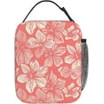 thumbnail image 3 of Pink Floral Lunch Box for Adults Women Flower Lunch Box Insulated Cooler Reusable Bag Container Gifts for Work Office Picnic Travel, 3 of 7