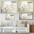 thumbnail image 4 of Designart "White Botanical gracefulness III" Abstract Botanicals Floater Framed Wall Decor, 4 of 7