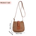thumbnail image 3 of Bolsa De Hombro Bolsa de hombro para mujer Bolsas Bolsa bandolera de playa de tejido de verano de paja Caqui Sywqhk Para Estrenar, 3 of 3