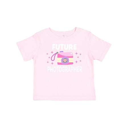 

Inktastic Future Photographer with Pink Camera Gift Baby Girl T-Shirt