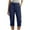 Navy, variant on Besolor Womens Cargo Capris Pants High Waisted Rolled Hem Summer Casual Hiking Outdoor Cropped Trousers with Pockets