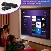 VANKYO Leisure 470 HD Mini Projector with Roku Express Streaming Player, 50000 Hrs LED Life, 240 Display Screen for Home Theater & Outdoor Movies