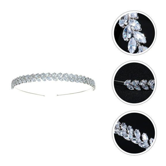 STRANDCHIC 1Pc High-End Female Hair Accessory Silver Temperament Headband for Elegant Style