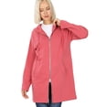 thumbnail image 3 of MixMatchy Women's Casual Oversized Loose Fit Long Sleeve Zip Up Pullover Hoodie Tunic Sweatshirt Jacket (S-3X), 3 of 6