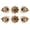 Peach & Black, variant on Perilla Home Set of 6 Crystal Knobs for Cabinet & Drawers Decorative Vintage Glass Knobs for Home Kitchen Cabinet Hardware Cupboard Glass Door Dresser Wardrobe and Drawer Pulls (Amber)