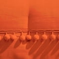 thumbnail image 4 of D.N.G. BEDDINGS 1 Piece Boho Chic Pom Pom Comforter, All Season Down Alternative Bedding Comforter - (Full/Queen Size, Orange) 800 Thread Count, Egyptian Cotton., 4 of 6