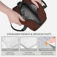 thumbnail image 3 of Disketp Brown Lonchera Térmica para Mujer y Hombre, Bolsa de Almuerzo Reutilizable e Impermeable para Trabajo, Viajes y Picnic, 3 of 7