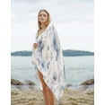 thumbnail image 2 of Blue White Floral Beach Towels Oversized Super Absorbent, Botanical Garden Flowers Leaves Lightweight Bath Towel Quick Dry Sets For Bathroom/Pool/Rv Camping/Beach Play/Gym Room/Picnic 23"x47", 2 of 8
