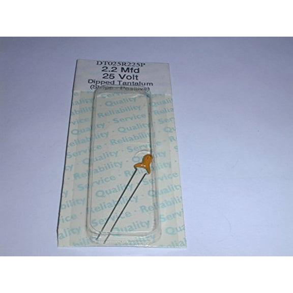 DT025R225 2.2uf 25V 20% Radial Lead Dipped Tantalum Capacitor (2 pieces) - DT025R225