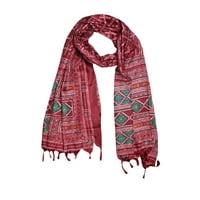 Mogul Womens Boho Chic Beach Pareo Silk Wrap Colorful Printed Shawl Yoga Wear Indian Style Wraps Stole